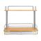Household Essentials Glidez Wood 2-Tier Cabinet Organizer